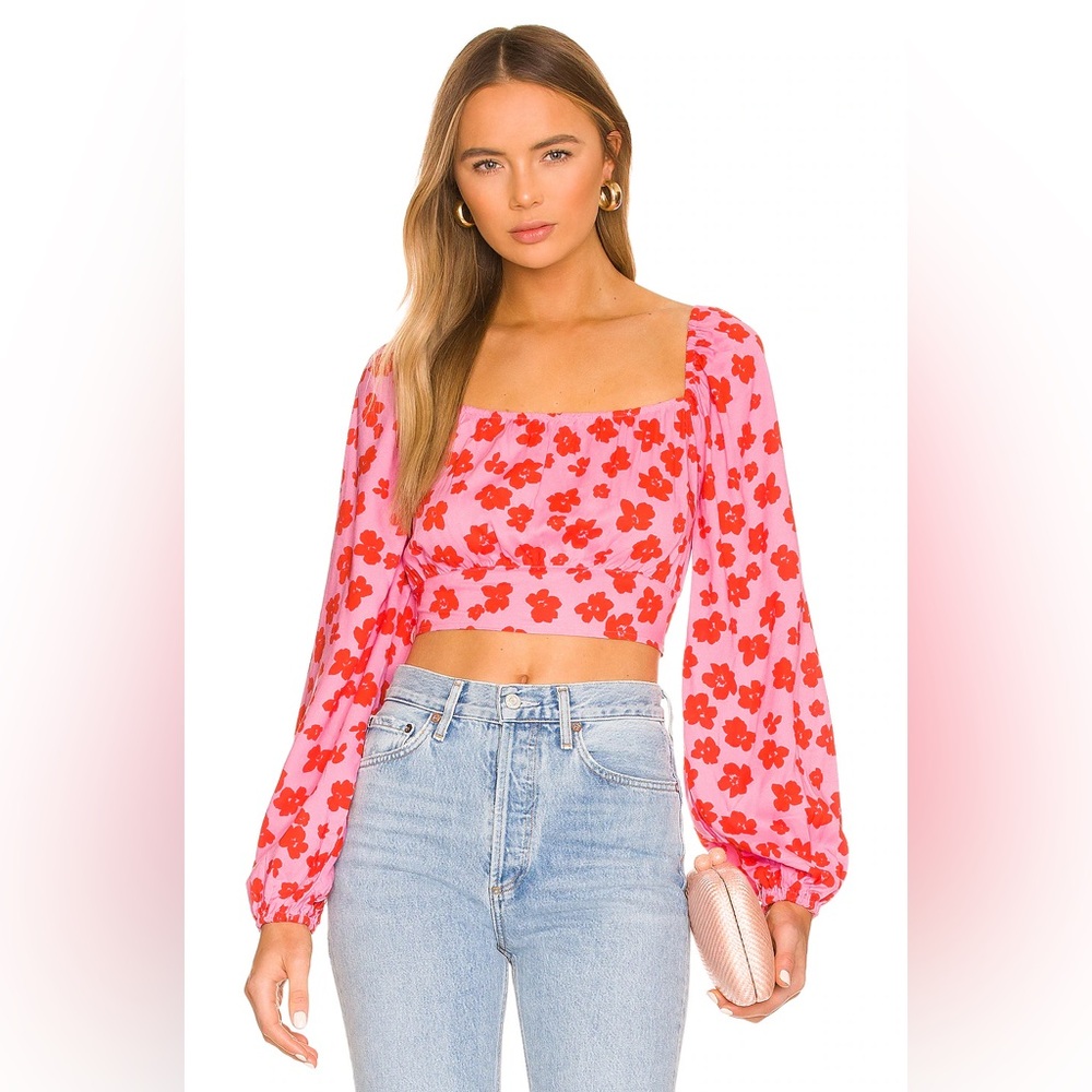 ❗️𝗣𝗥𝗜𝗖𝗘 𝗗𝗥𝗢𝗣❗️ Sanctuary Going Solo Crop Tie Top - M